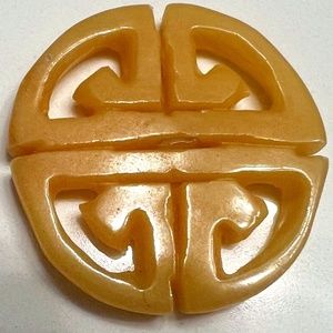 yellow jade pendant